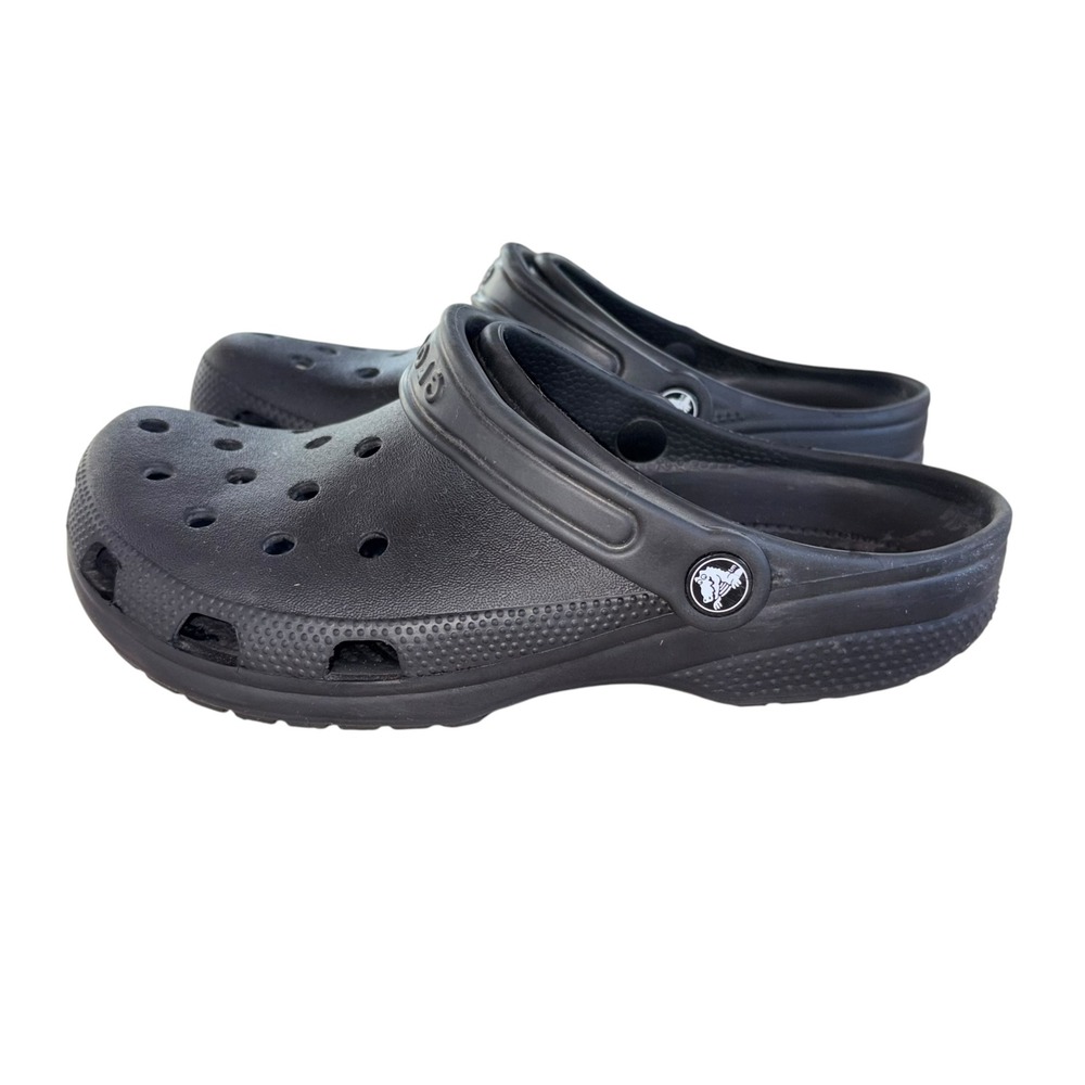 Crocs Classic Clog Mens 7 Womens 9 Black Slip On Comfort Water Shoes